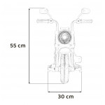 Elektrická motorka Chopper Faster - modrá